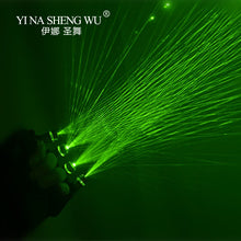 Load image into Gallery viewer, Green Laser Gloves Nightclub Bar Party Dance Singer Dance Performance Props DJ Mechanical Gloves LED Light Laser Gloves Unisex