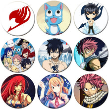 Load image into Gallery viewer, 1pcs Anime Fairy Tail Cosplay Badge Cartoon Natsu Lucy Brooch Pins Collection bags Badges for Backpacks Clothes Decoration