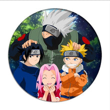 Load image into Gallery viewer, 1pcs Naruto Cosplay Badge Uchiha Sasuke Itachi Brooch Pin Hatake Kakash Cute Collection Badge for Backpack Clothes