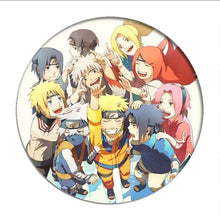 Load image into Gallery viewer, 1pcs Naruto Cosplay Badge Uchiha Sasuke Itachi Brooch Pin Hatake Kakash Cute Collection Badge for Backpack Clothes