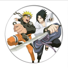 Load image into Gallery viewer, 1pcs Naruto Cosplay Badge Uchiha Sasuke Itachi Brooch Pin Hatake Kakash Cute Collection Badge for Backpack Clothes