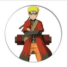 Load image into Gallery viewer, 1pcs Naruto Cosplay Badge Uchiha Sasuke Itachi Brooch Pin Hatake Kakash Cute Collection Badge for Backpack Clothes