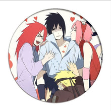 Load image into Gallery viewer, 1pcs Naruto Cosplay Badge Uchiha Sasuke Itachi Brooch Pin Hatake Kakash Cute Collection Badge for Backpack Clothes