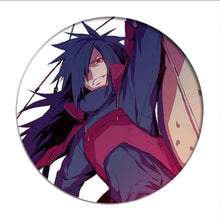 Load image into Gallery viewer, 1pcs Naruto Cosplay Badge Uchiha Sasuke Itachi Brooch Pin Hatake Kakash Cute Collection Badge for Backpack Clothes