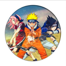 Load image into Gallery viewer, 1pcs Naruto Cosplay Badge Uchiha Sasuke Itachi Brooch Pin Hatake Kakash Cute Collection Badge for Backpack Clothes