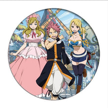 Load image into Gallery viewer, 1pcs Anime Fairy Tail Cosplay Badge Cartoon Natsu Lucy Brooch Pins Collection bags Badges for Backpacks Clothes Decoration
