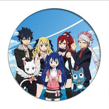 Load image into Gallery viewer, 1pcs Anime Fairy Tail Cosplay Badge Cartoon Natsu Lucy Brooch Pins Collection bags Badges for Backpacks Clothes Decoration