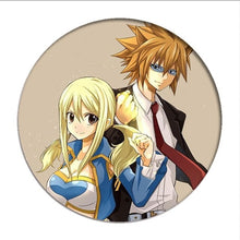 Load image into Gallery viewer, 1pcs Anime Fairy Tail Cosplay Badge Cartoon Natsu Lucy Brooch Pins Collection bags Badges for Backpacks Clothes Decoration