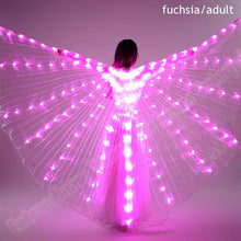 Load image into Gallery viewer, New Wings Sticks Adult Led Isis With Adjustable Belly Dance lamp Props 360 Degrees Accessories Children Open 360 Angle LED Wing