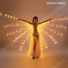 Load image into Gallery viewer, New Wings Sticks Adult Led Isis With Adjustable Belly Dance lamp Props 360 Degrees Accessories Children Open 360 Angle LED Wing