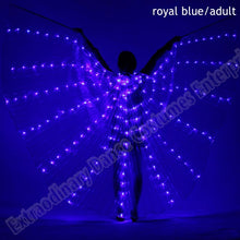 Load image into Gallery viewer, New Wings Sticks Adult Led Isis With Adjustable Belly Dance lamp Props 360 Degrees Accessories Children Open 360 Angle LED Wing