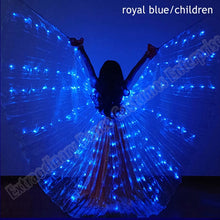 Load image into Gallery viewer, New Wings Sticks Adult Led Isis With Adjustable Belly Dance lamp Props 360 Degrees Accessories Children Open 360 Angle LED Wing